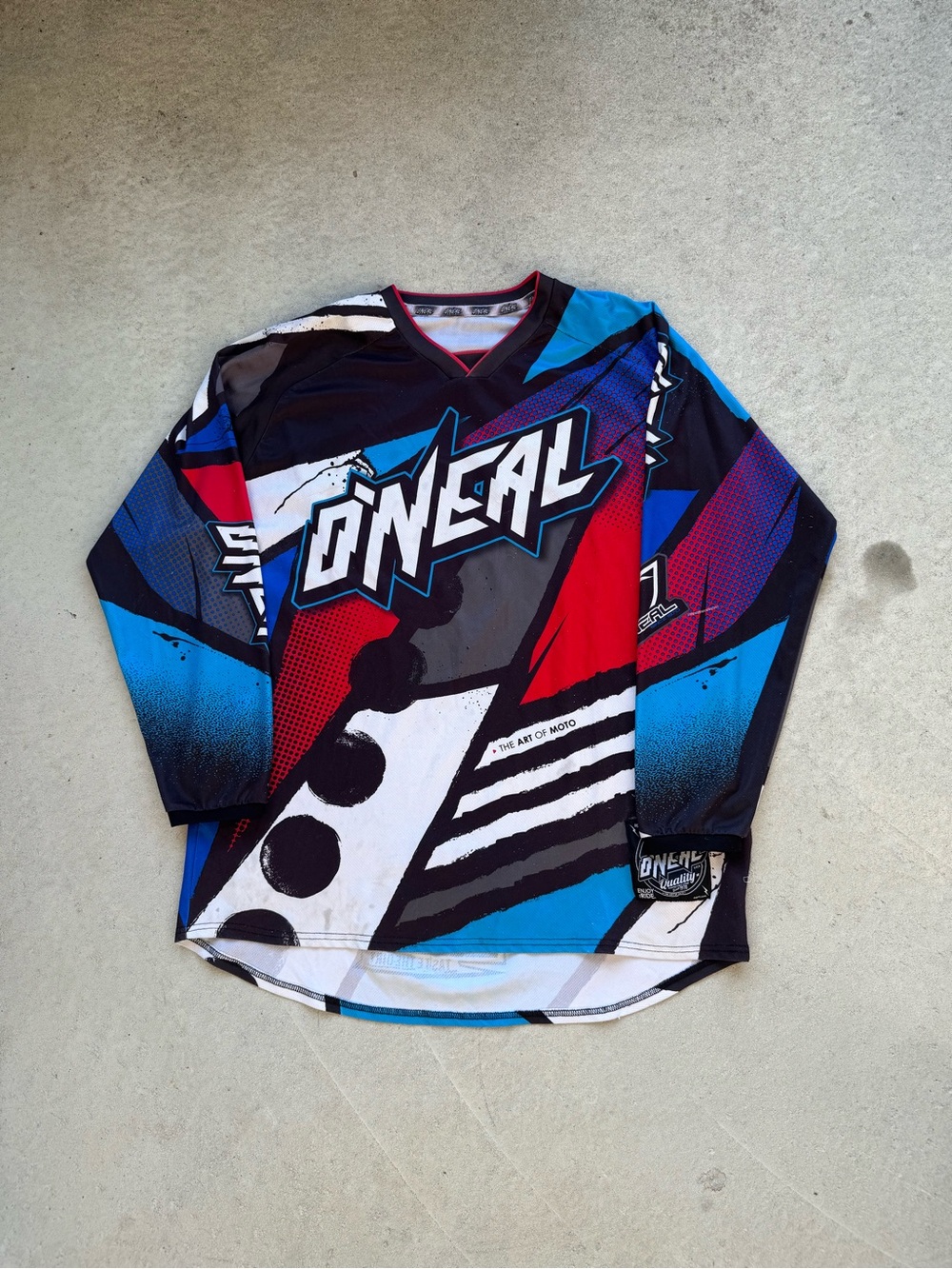 O'Neill Men's Graphic Motocross Jersey - Blue/Red/Black/White